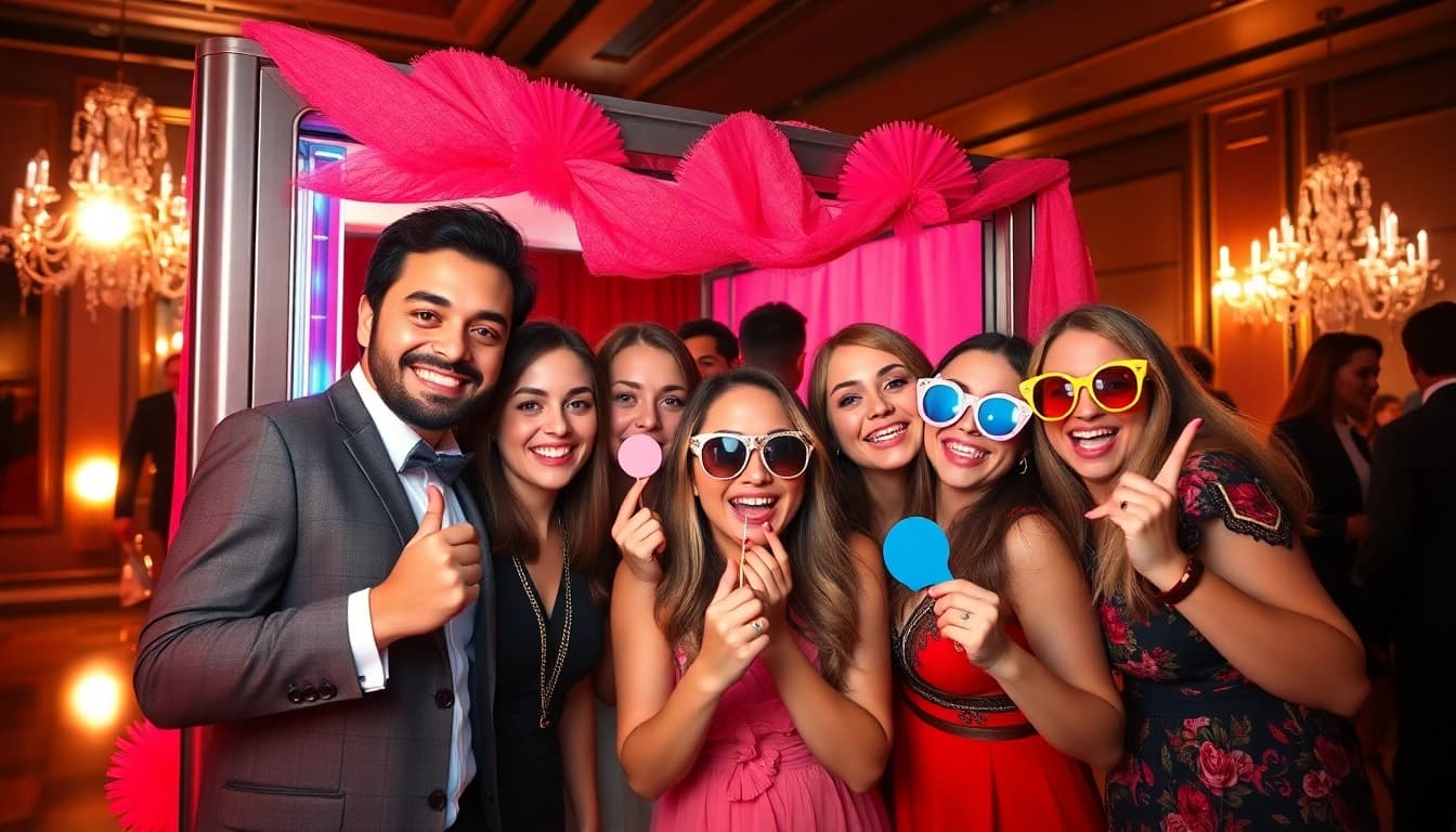 Capture unforgettable memories with a vibrant photo booth rental chicago for festive events.