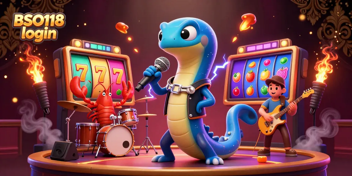 Experience BSO118 login with an electrifying underwater casino scene featuring vibrant characters.