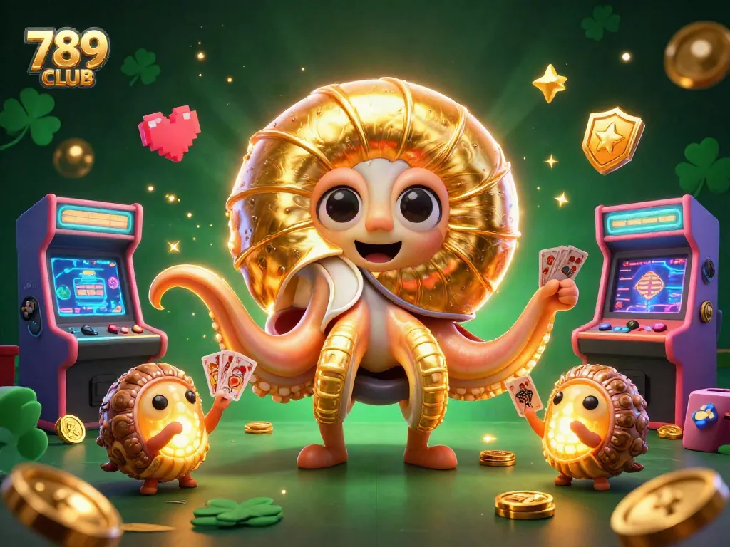 Engage with 789CLUB through an exciting 3D casino experience featuring a giant nautilus as a roulette wheel.
