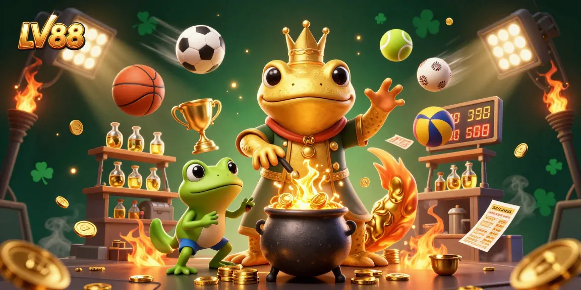 Experience the vibrant world of LV88, where golden elements and sports collide in dynamic gameplay.