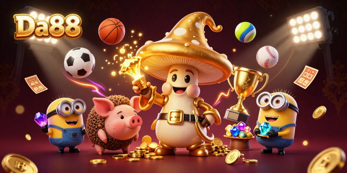 Experience thrilling gameplay with Da88 through a rich, cartoonish world of casino magic and sports excitement.