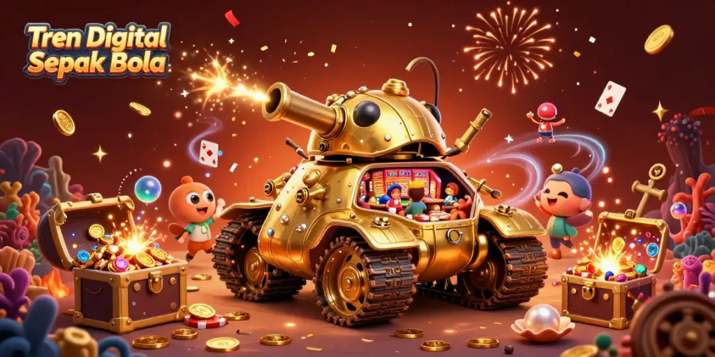 Engaging scene of a golden beetle tank casino reveals excitement and Tren Digital Sepak Bola thrill.