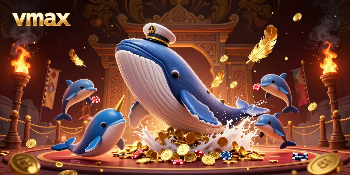 Engage in thrilling wagering at vmax with vibrant casino-themed 3D illustration featuring dynamic characters and rich elements.