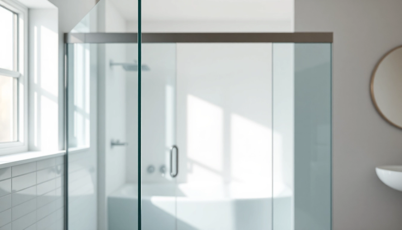 Transform your bathroom with elegant semi-frameless shower screens featuring sleek glass designs.