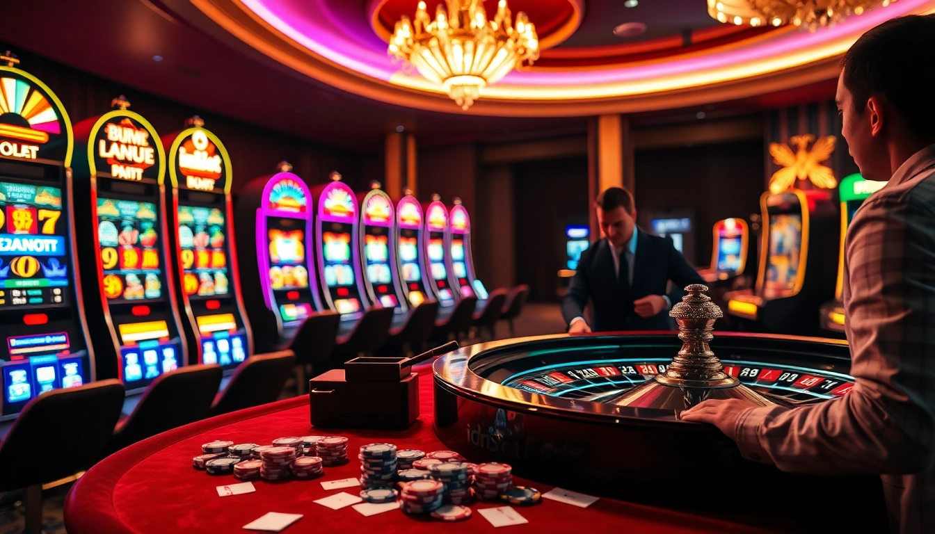 Experience thrilling gameplay with idnslot at vibrant casino slot machines.