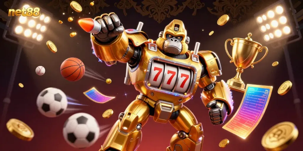 Engage with net88's vibrant online gaming landscape featuring dynamic characters and exciting elements.