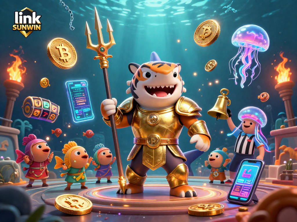 Engage with link SUNWIN for thrilling underwater casino adventures with dynamic slot reels and vibrant elements.