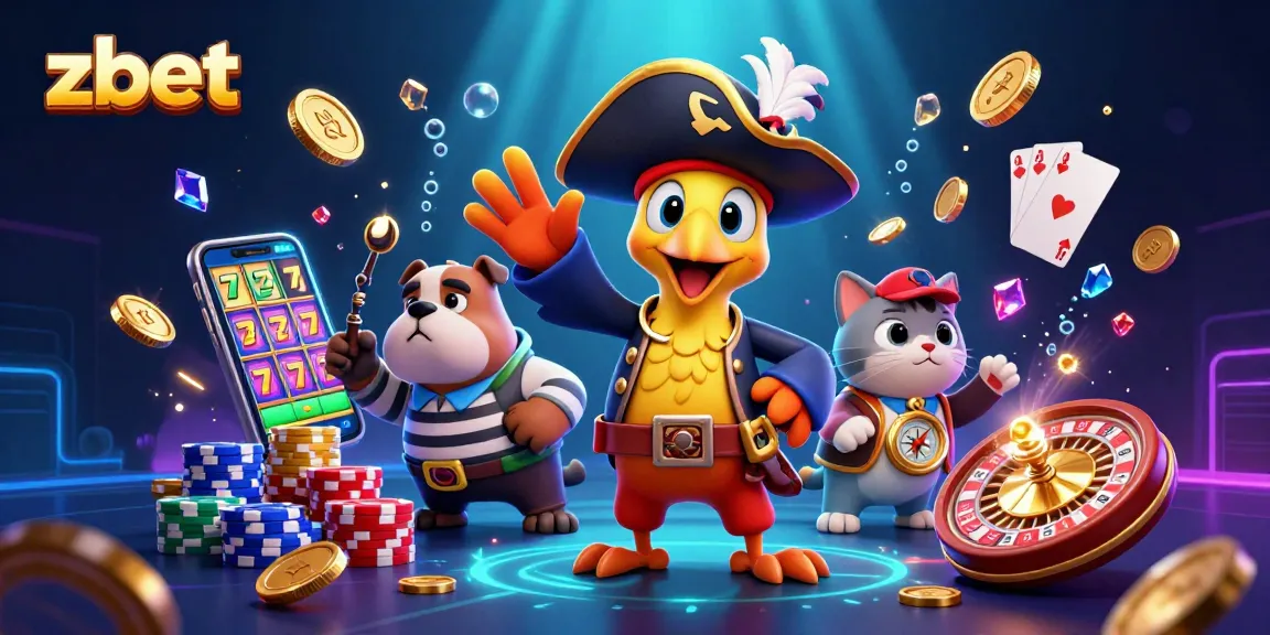 Experience the thrill of zbet with a vibrant pirate-themed casino scene featuring animated characters and exciting elements.