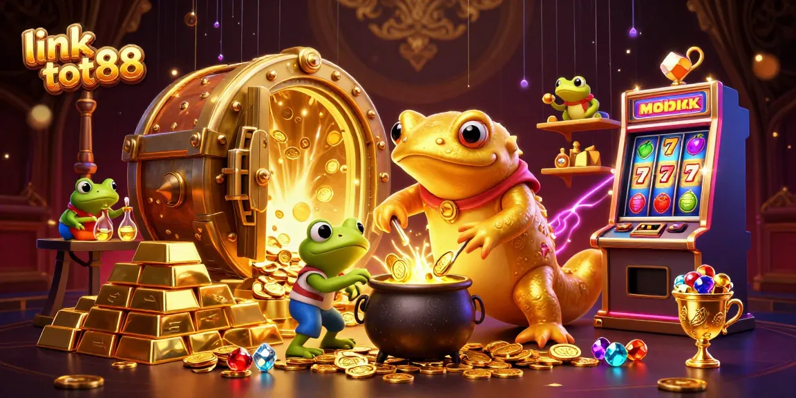 Spin for riches with link tot88's golden alchemist and slot machine treasures!