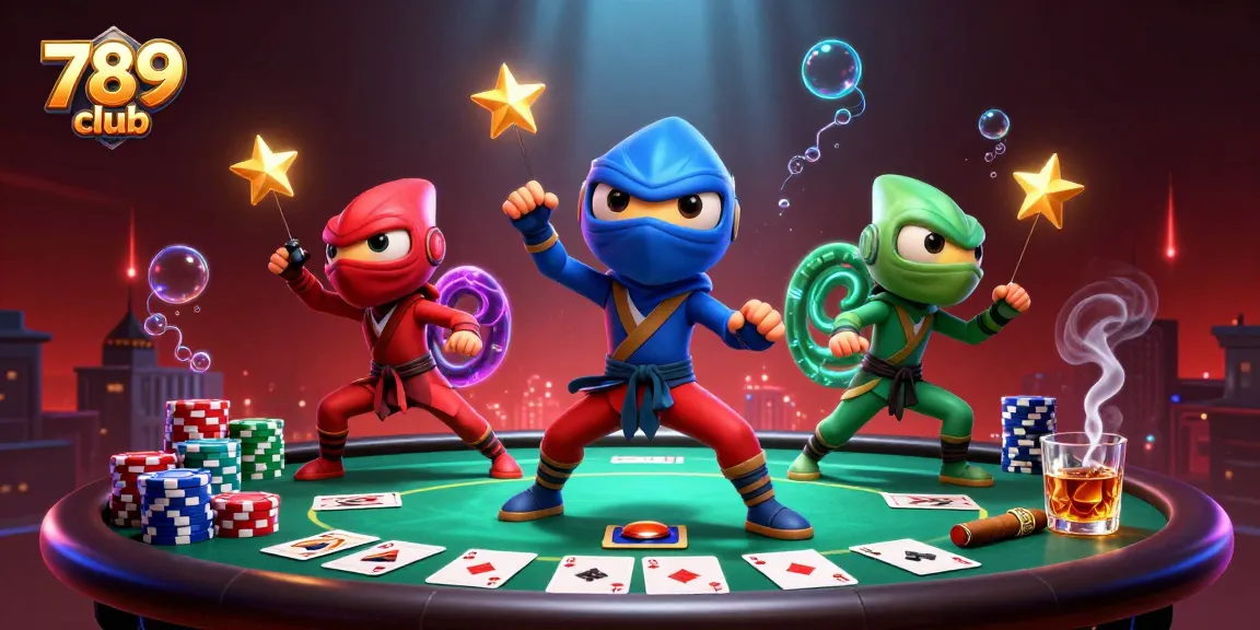 Hành động chơi casino trực tuyến tại 789 club với ninja và nhiều trò chơi hấp dẫn.