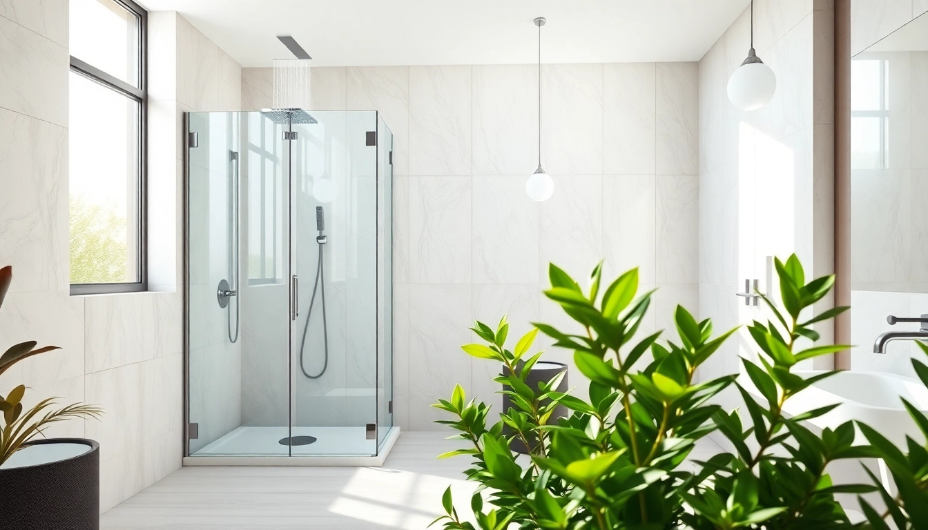 Transform your bathroom with elegant showers featuring a luxurious wet zone and natural elements.