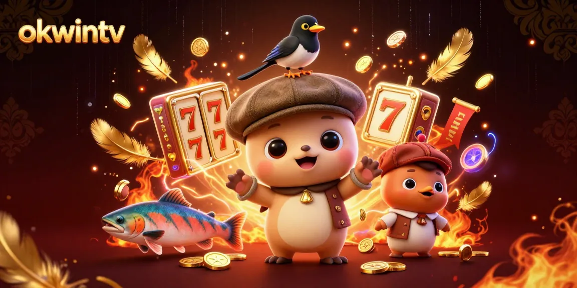 Experience thrilling gaming at okwintv with adorable characters and dynamic slot elements.
