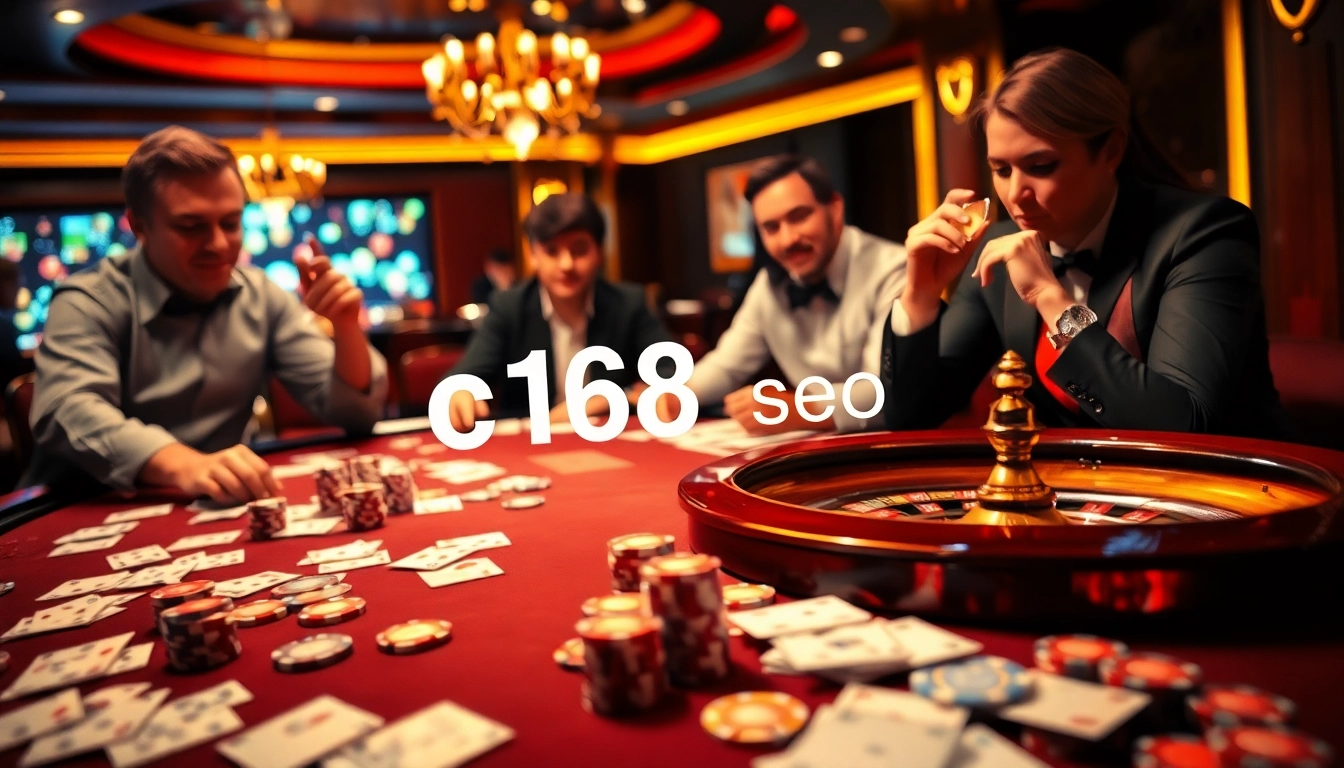 Experience the thrill of gambling at https://c168seo.com/ with vibrant casino tables and excited players.