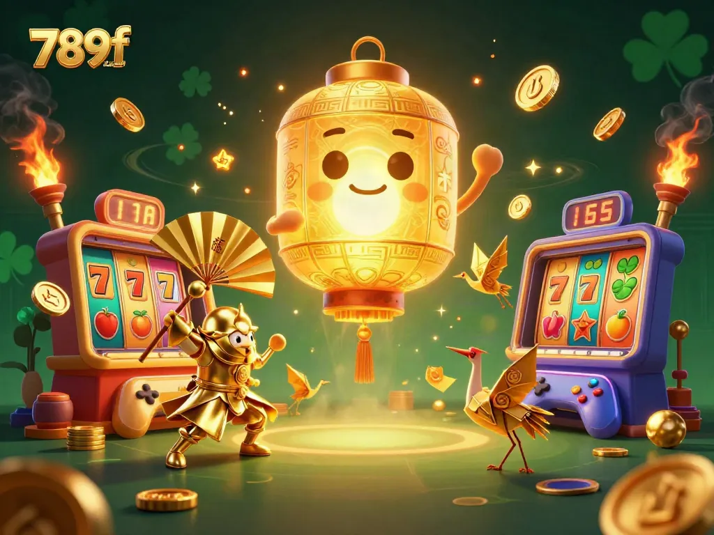 Engage with 789f fashion's vibrant casino environment featuring golden motifs and lively gaming elements.