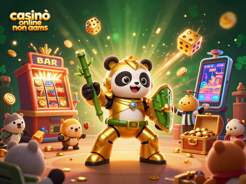 Gioca ai casinò online non aams con panda mech e jackpot esplosivo di monete.