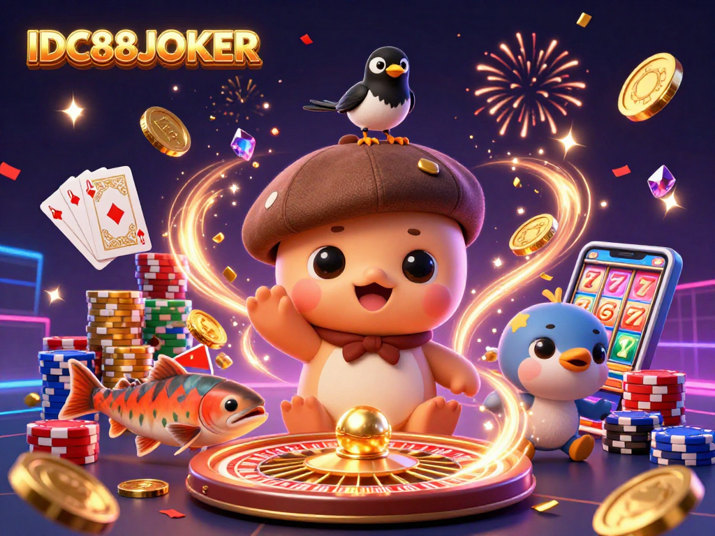 Experience the excitement of IDC88JOKER with vibrant gaming elements and playful characters.