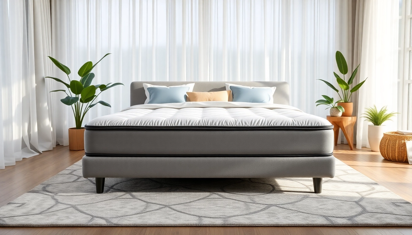 A beautifully styled queen mattress in a serene bedroom, inviting relaxation and comfort.