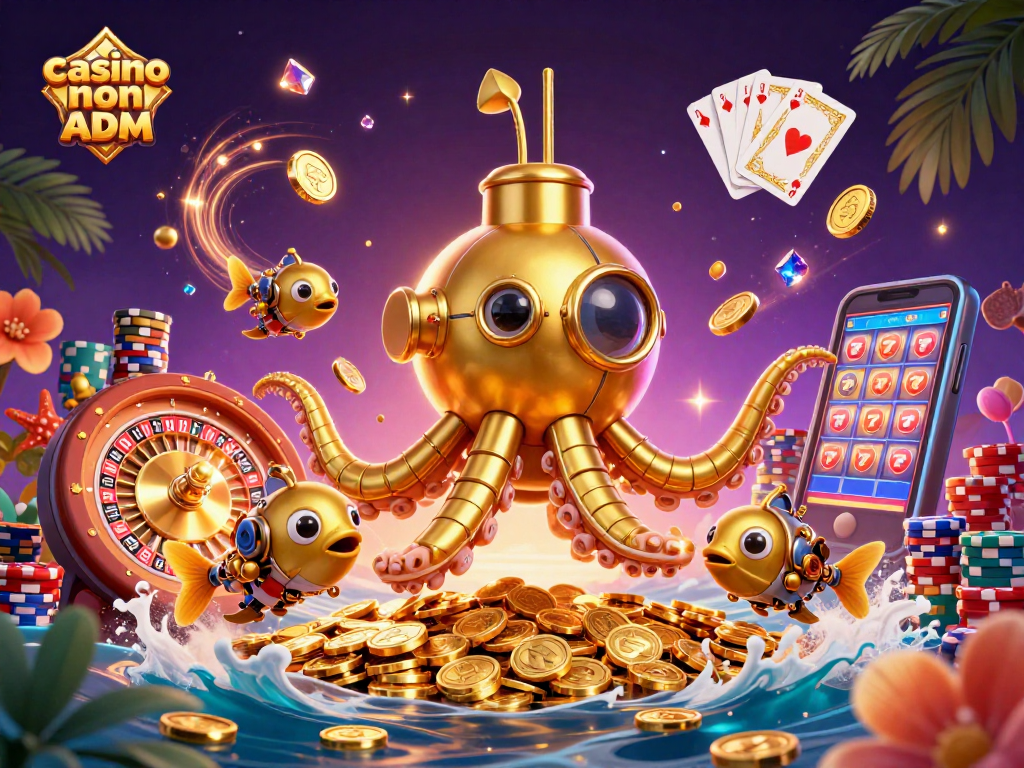 Gioca ai casinò non ADM e vinci con l'incantevole kraken d'oro nel mare di monete.