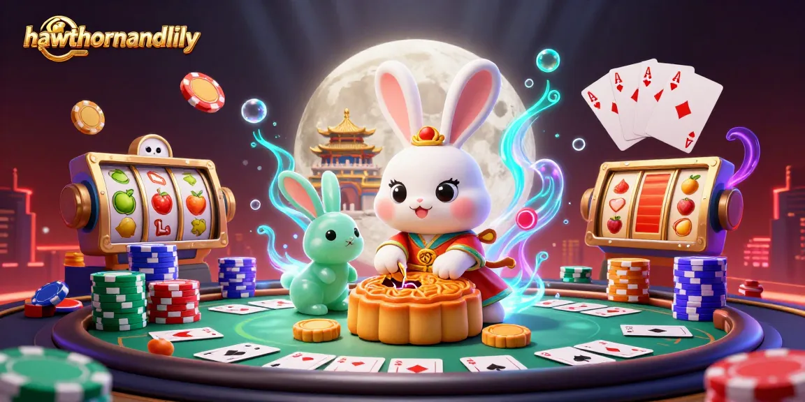 Play slot games with hawthornandlily featuring cartoon characters in an engaging casino scene.