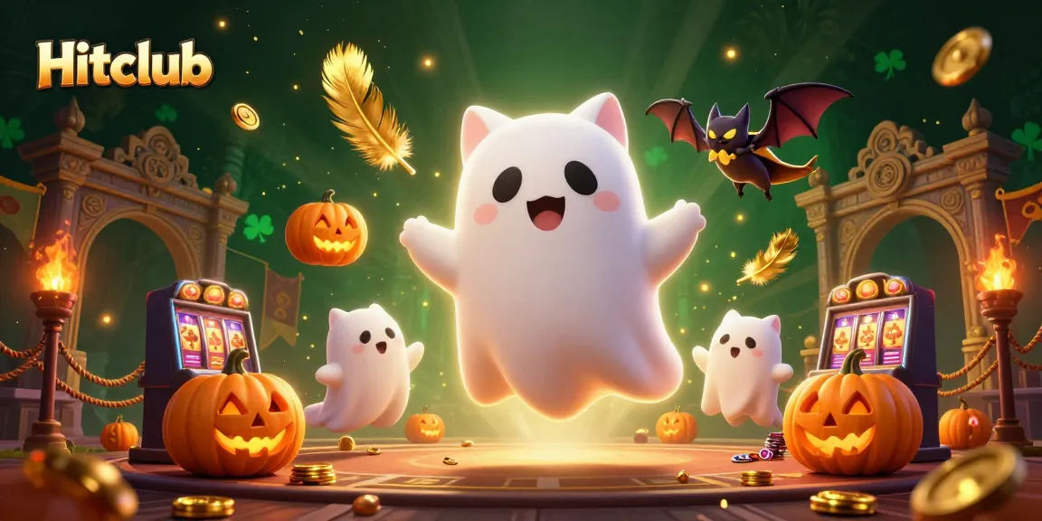 Hitclub players enjoy thrilling adventures in a haunted casino mansion with vibrant elements.