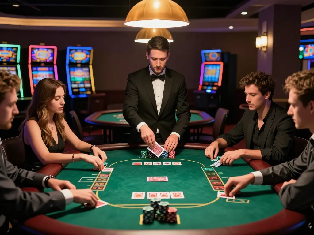 Kèo nhà cái action at a high-stakes poker table with players engaged in strategic betting.