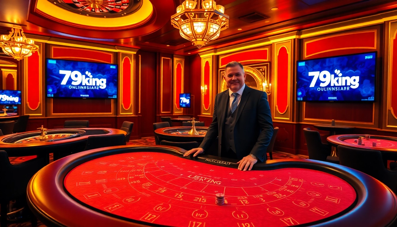 79king players enjoying an exciting baccarat game at a luxurious casino table.