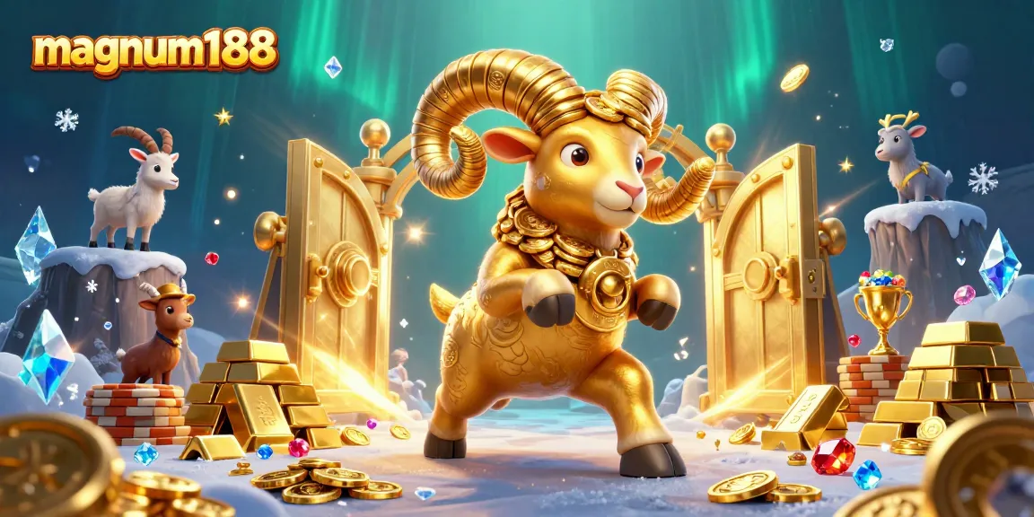 Experience the thrill of magnum188 with dynamic 3D casino elements and rich treasure visuals.