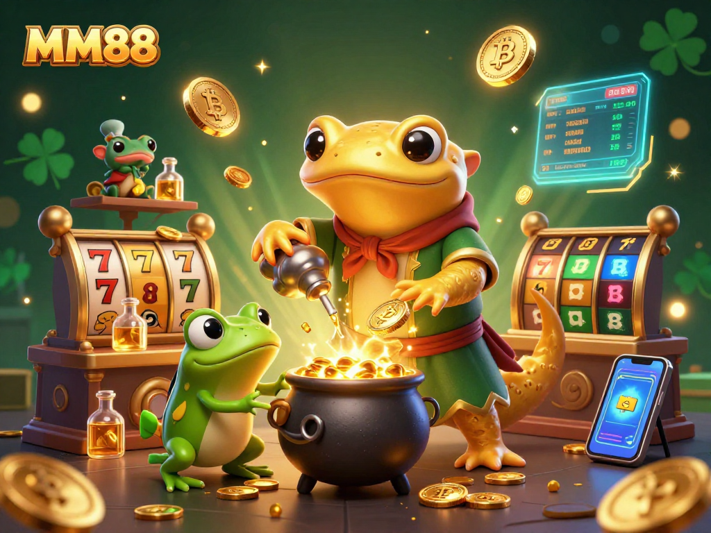 Experience the thrill of MM88 with vibrant casino elements and a dynamic alchemist scene.