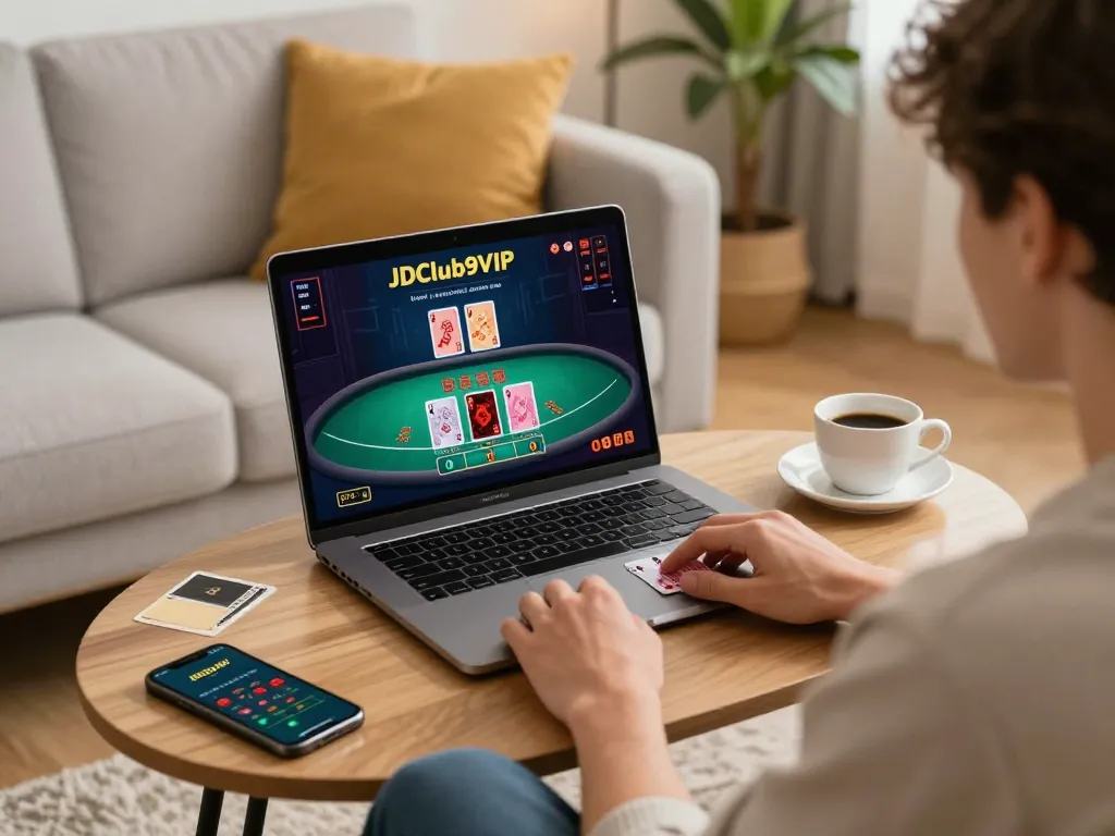 Join the action at JDClub9VIP by playing live dealer blackjack on your laptop from a cozy home setup.
