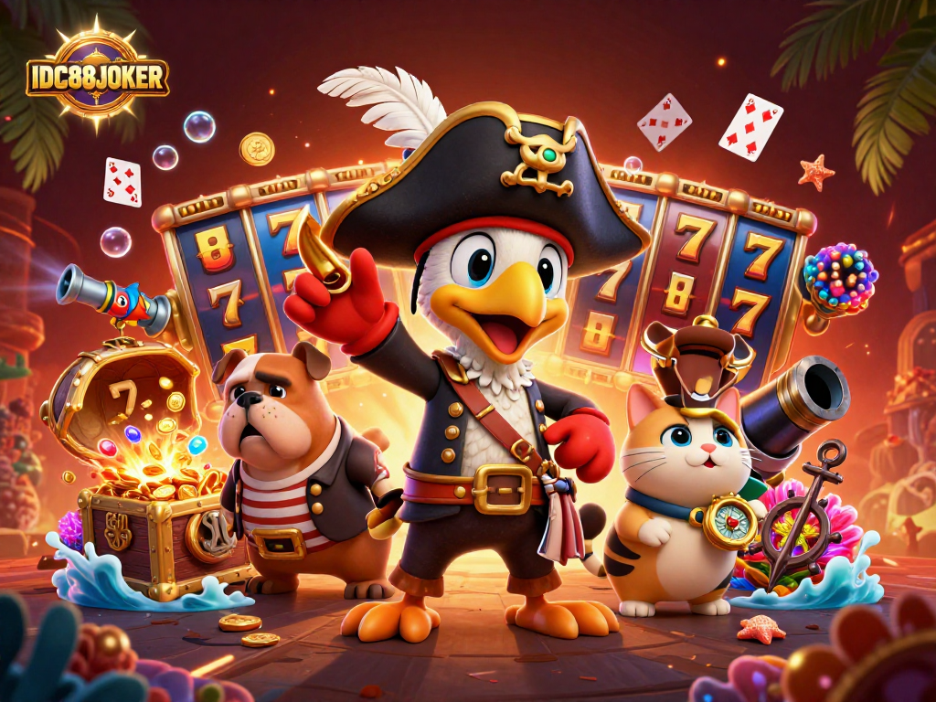 Experience thrilling slots at IDC88JOKER, featuring exciting gameplay with vibrant graphics and dynamic actions.