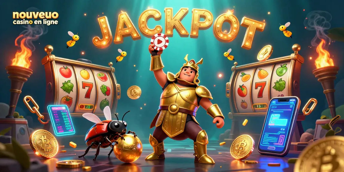 Jouer au nouveau casino en ligne avec des jackpots et des symboles chanceux.