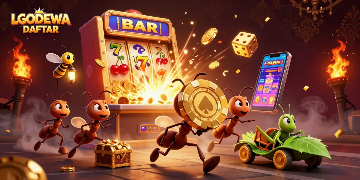 Experience thrilling adventures with LGODEWA DAFTAR, featuring a dynamic heist scene from the casino world.