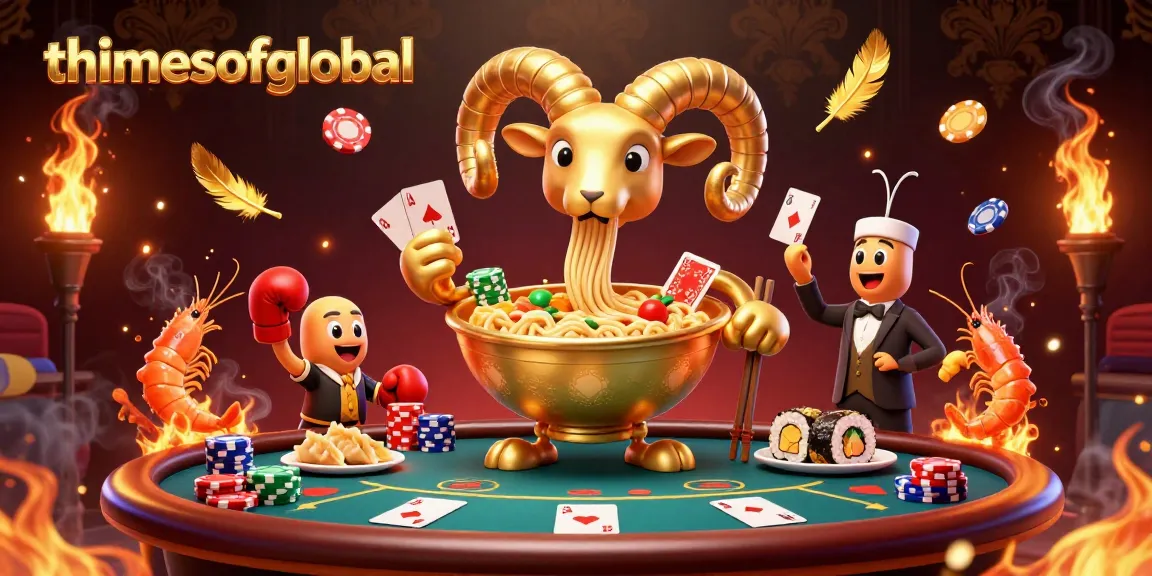 Thetimesofglobal showcases a vibrant 3D casino scene with animated characters playing poker, enhancing engagement.