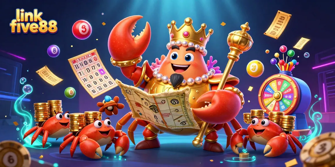 Engage with the excitement and rewards of link five88 in this vibrant 3D casino illustration.