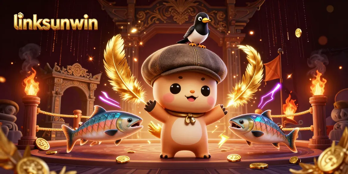 Engage with linksunwin's vibrant gaming scene featuring Nessie and dynamic casino elements.