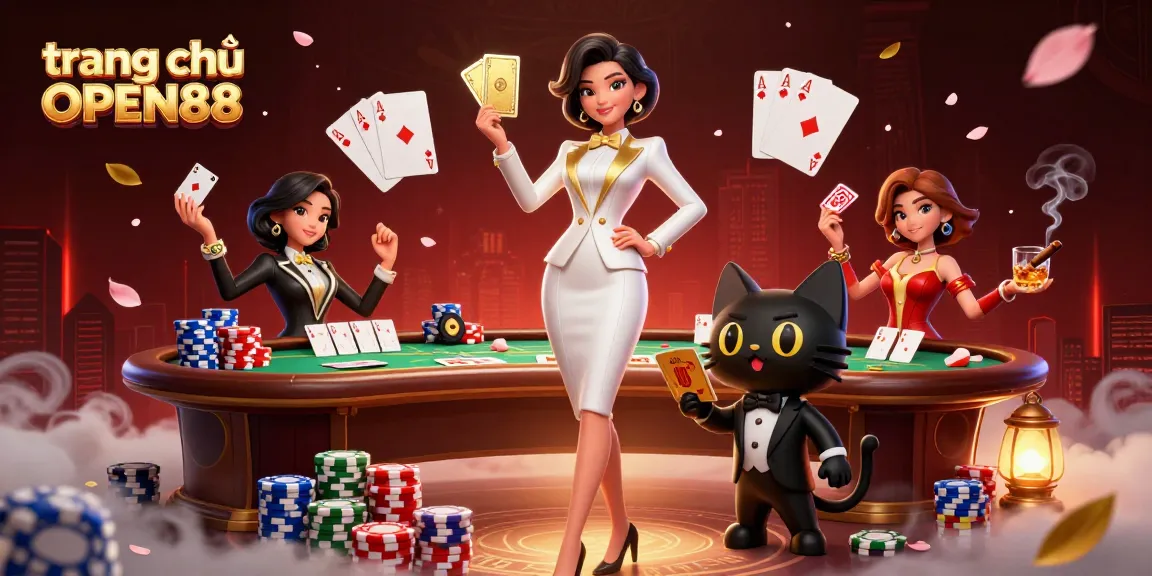 Experience winning at trang chủ OPEN88 with glamorous gaming visuals and vibrant casino elements.