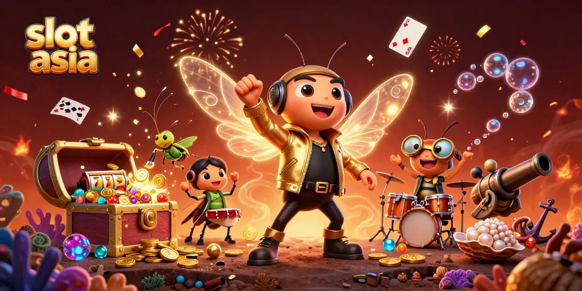 Play slot asia with dynamic characters, explosive treasure, and thrilling visuals in this 3D illustration.