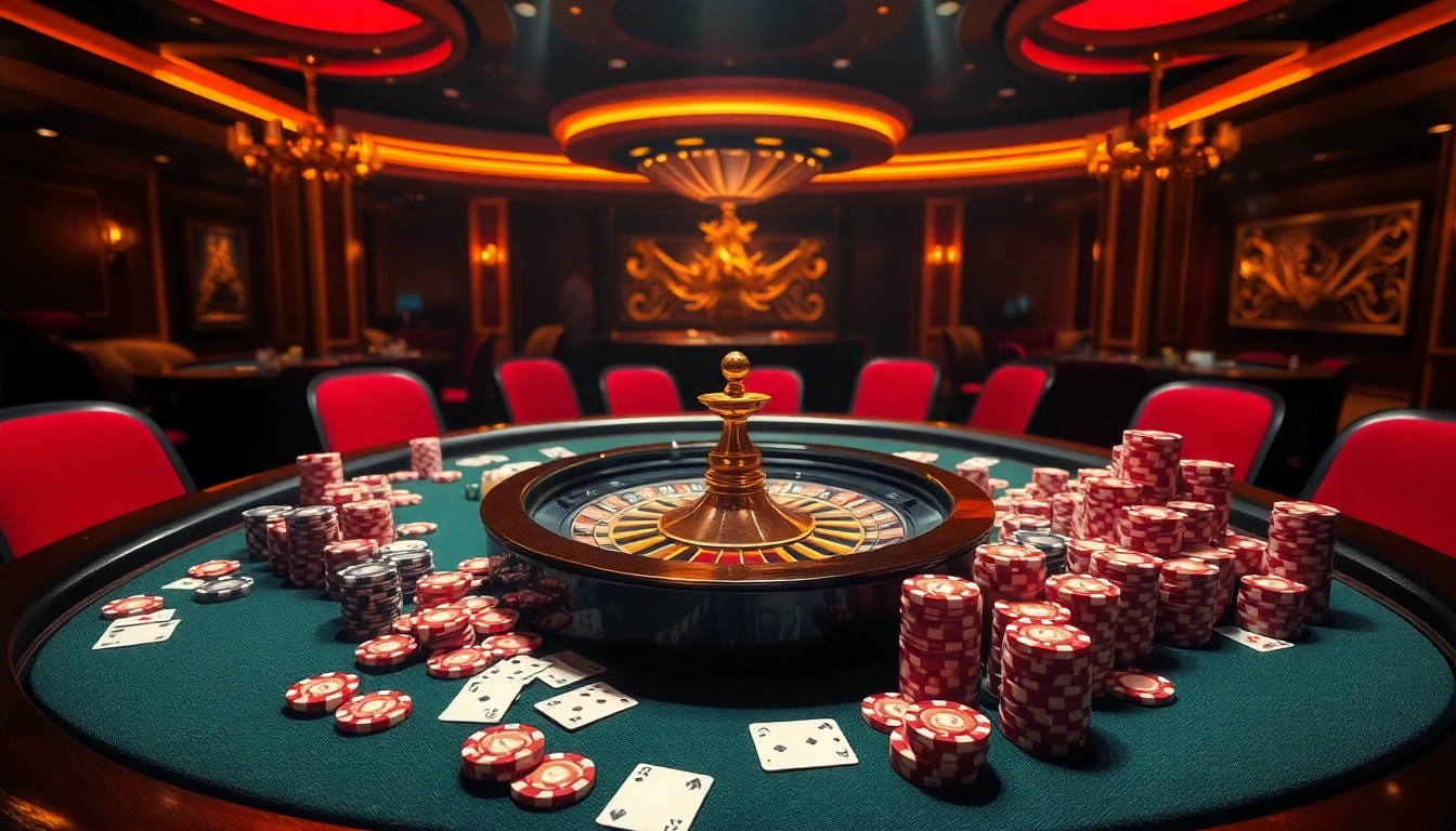 Xoilac captures the thrill of poker with vibrant chips and an elegant casino atmosphere.