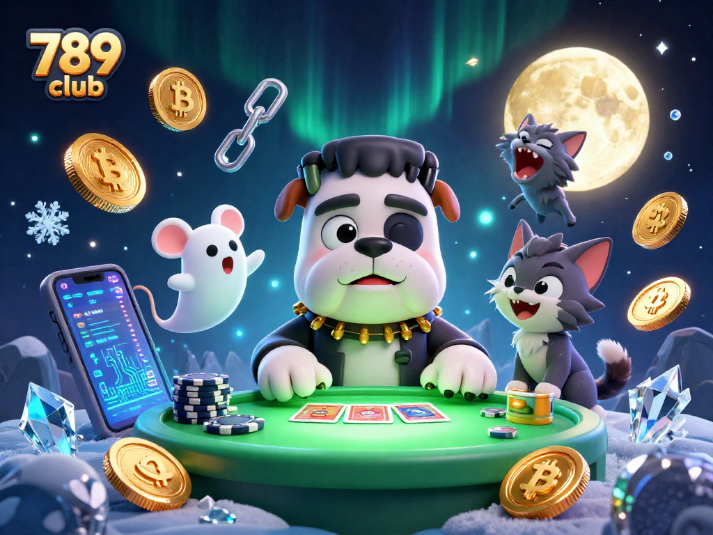 Engage in thrilling gameplay at 789 club with unique characters in a vibrant casino setting.