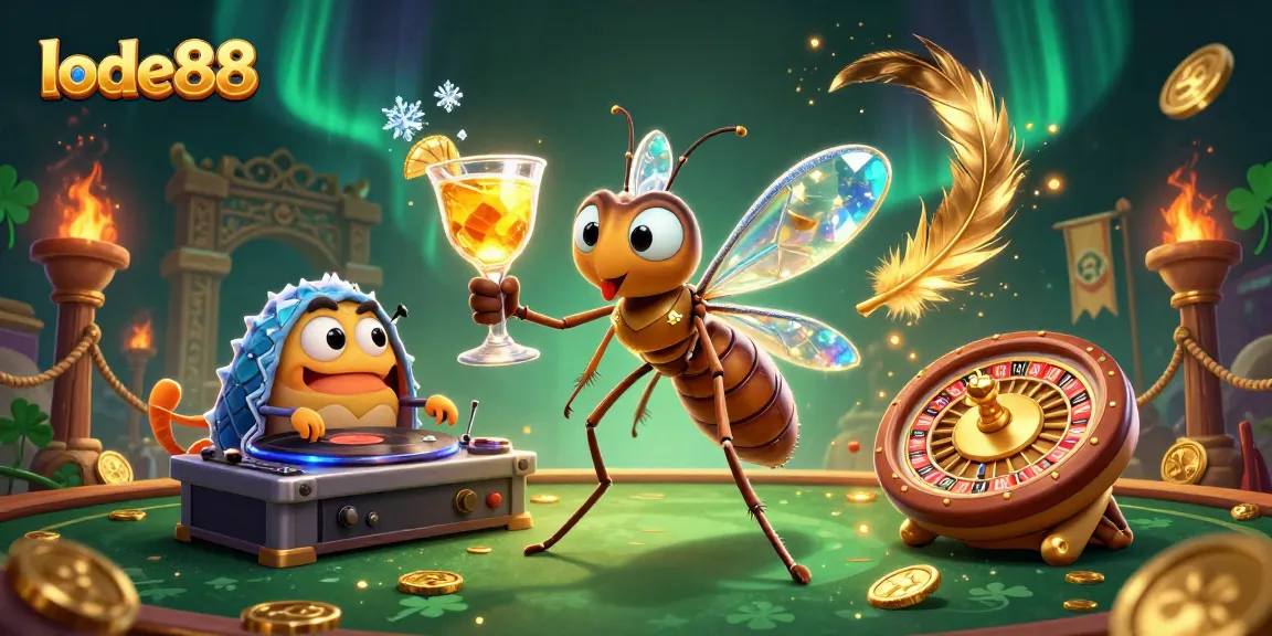 Experience thrilling gameplay with lode88 at the colorful casino featuring unique characters.