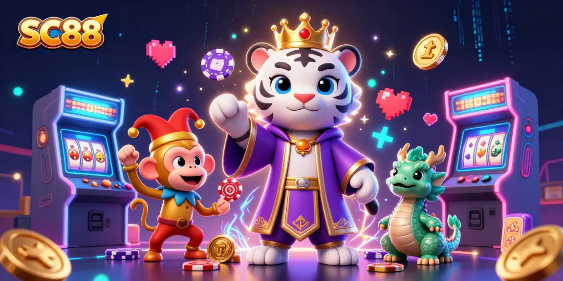 Experience SC88 with exciting gameplay featuring lively casino characters and vibrant gaming elements.