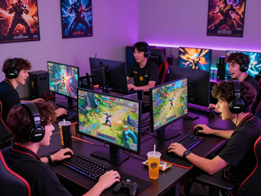 Exciting online gaming moment with CWIN, showcasing players immersed in vibrant gameplay.