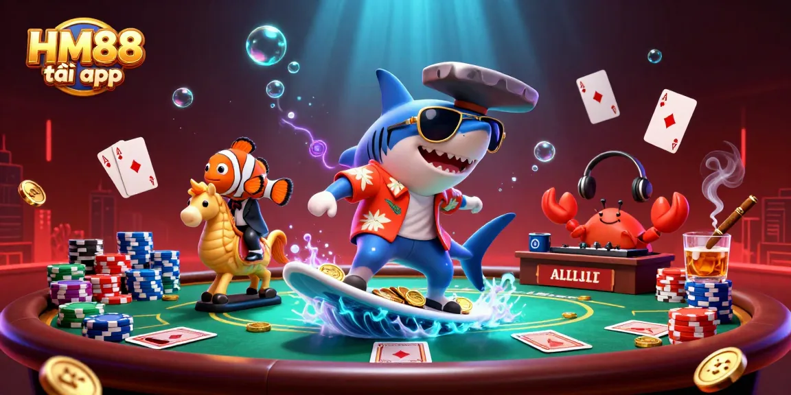Engage in thrilling gameplay with HM88 tải app while enjoying a vibrant casino scene.