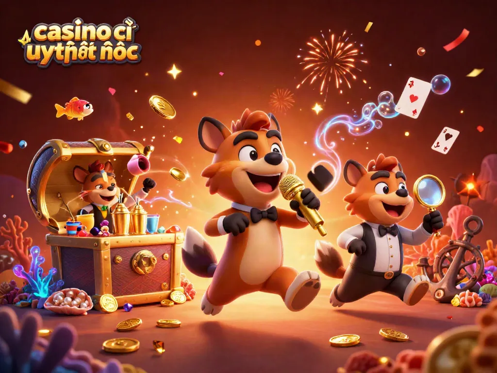 Hài hước tại casino trực tuyến uy tín nhất với những con linh cẩu trong phòng trình diễn hài.