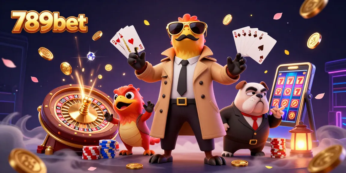 Experience thrilling wins at 789bet with raptors sneaking into a VIP casino scene filled with coins and gems.