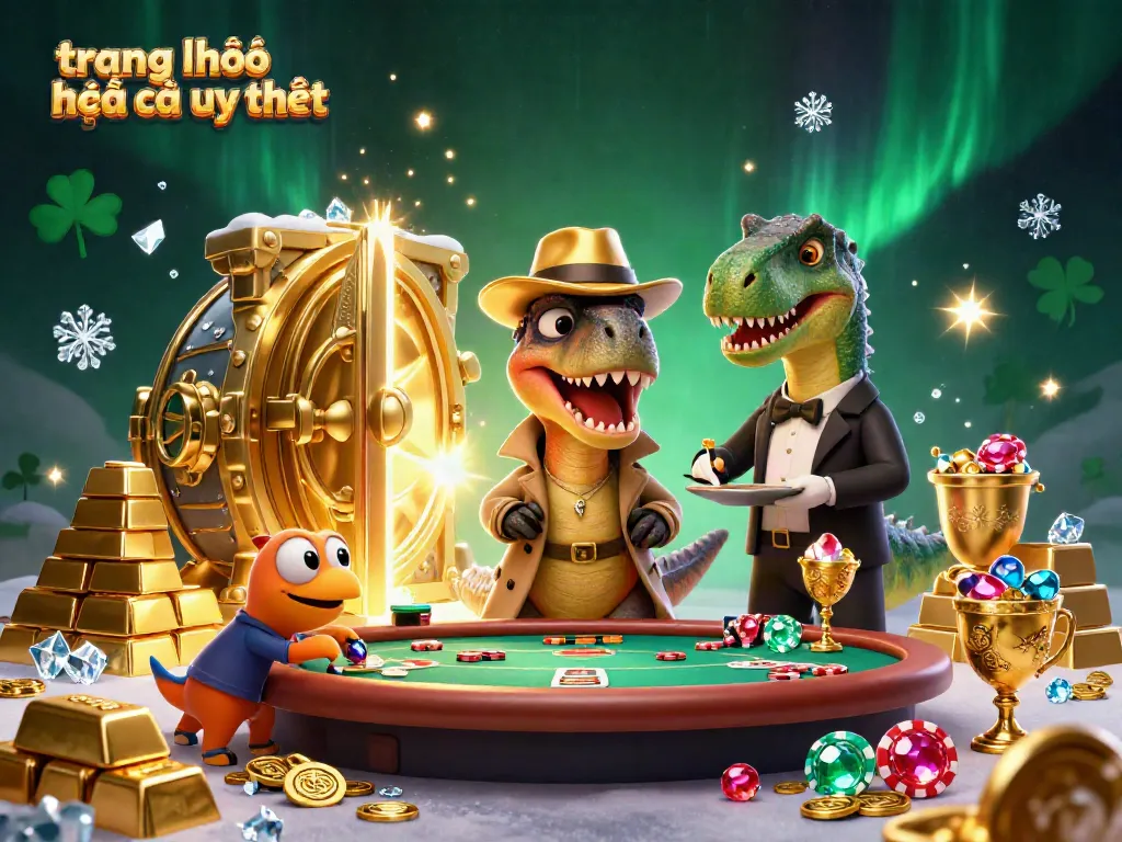 Dynamic scene of a velociraptor card counter on a blackjack table in a vibrant casino, emphasizing trang chủ nhà cái uy tín.
