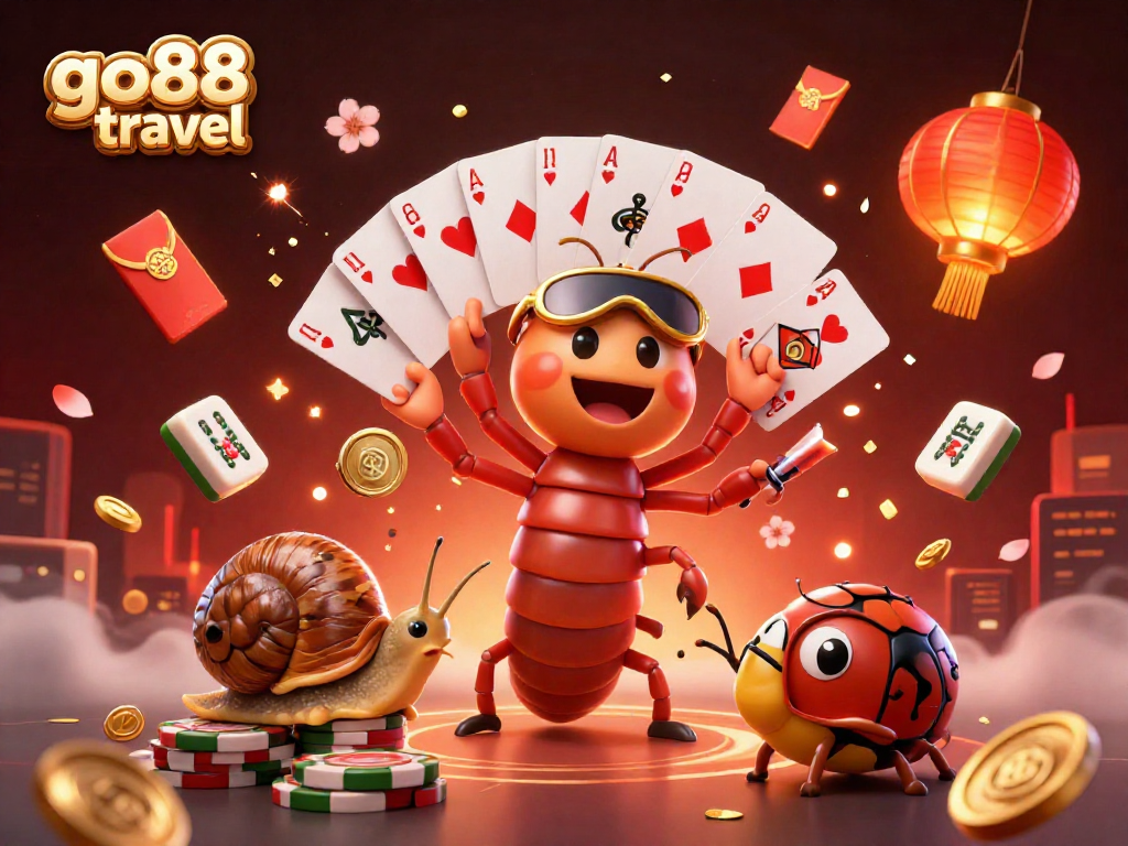 Experience thrilling gameplay at go88 travel with a lively cartoon dealer and exciting casino elements.