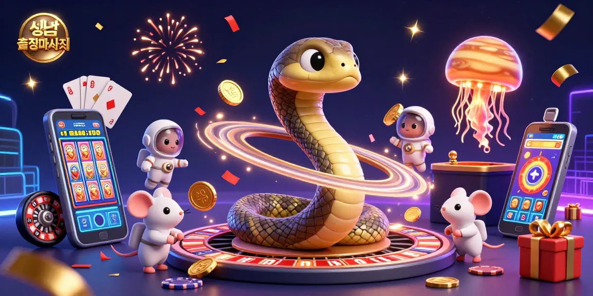 Experience thrilling bets at 성남출장마사지 with astronauts and a roulette wheel in a cosmic scene.