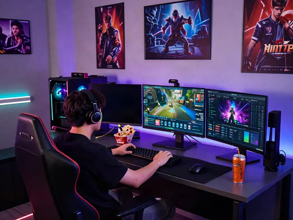 Primary gaming setup for qqmacan alternatif with integrated platform interface and vibrant visuals.