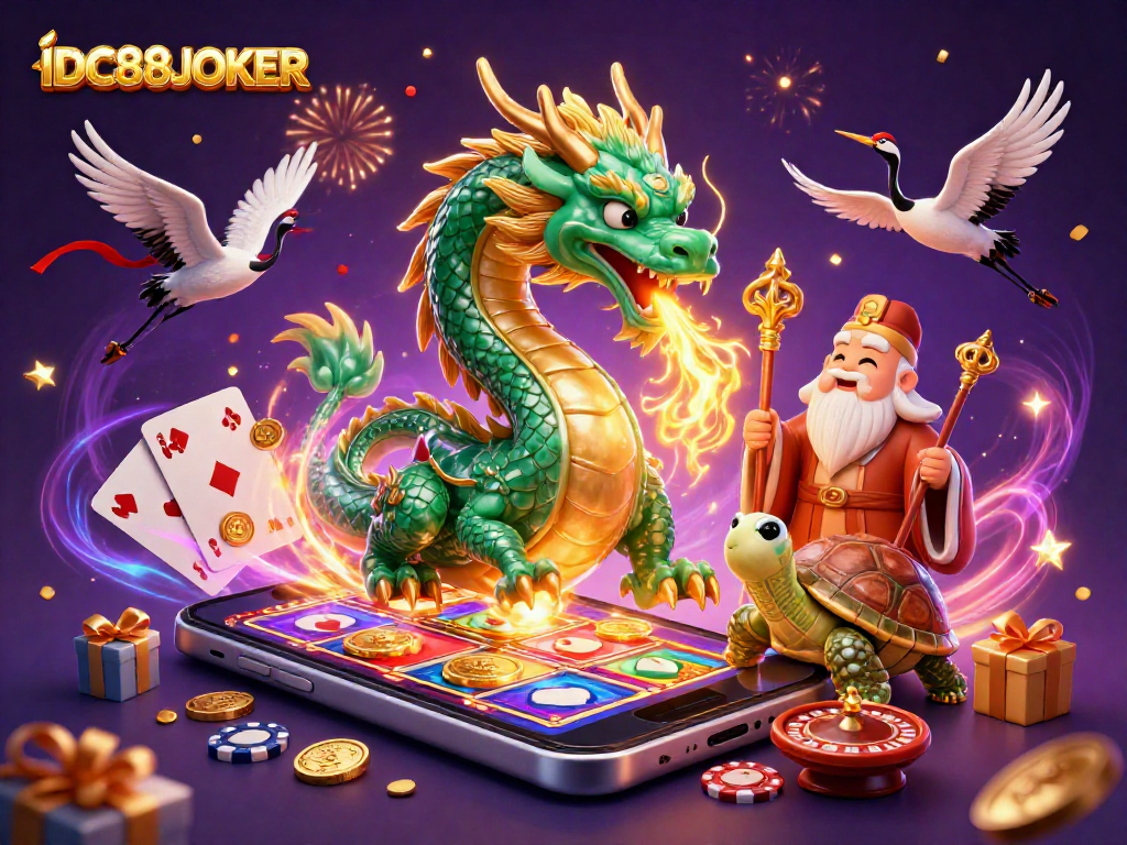 Win with IDC88JOKER in this vibrant casino world packed with exciting gaming elements.